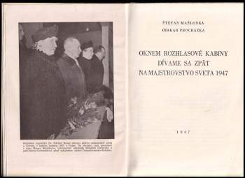 Štefan Mašlonka: Oknem rozhlasové kabiny