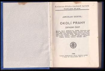 Jaroslav Dostál: Okolí Prahy