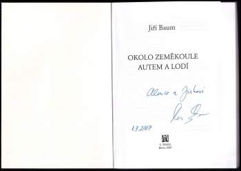 Jiří Baum: Okolo zeměkoule autem a lodí