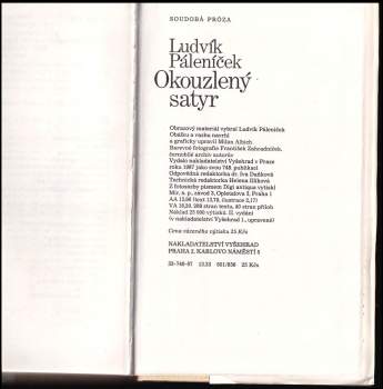 Ludvík Páleníček: Okouzlený satyr