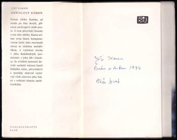 Jiří Karen: Okřídlený kámen