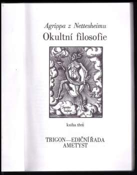 Heinrich Cornelius Agrippa von Nettesheim: Okultní filosofie