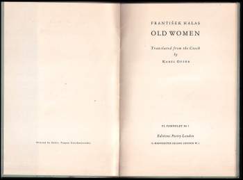 František Halas: Old women