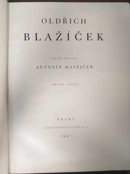 Oldřich J Blažíček: Oldřich Blažíček - výbor z díla