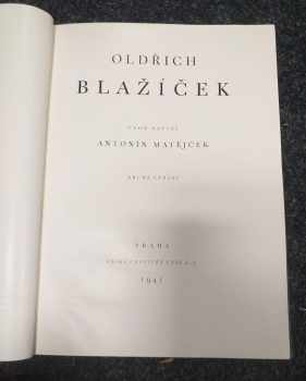 Oldřich J Blažíček: Oldřich Blažíček