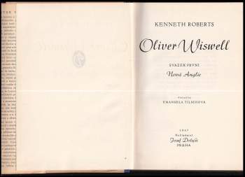 Kenneth Lewis Roberts: Oliver Wiswell