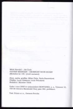 Miloš Navrátil: Olivier Messiaen - osobnost nové hudby