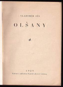 Vladimír Sís: Olšany