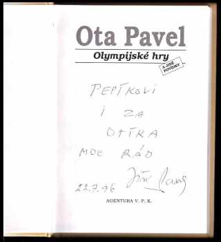 Ota Pavel: Olympijské hry a jiné povídky
