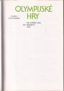 Karel Procházka: Olympijské hry