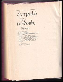 Jan Sokol: Olympijské hry novověku