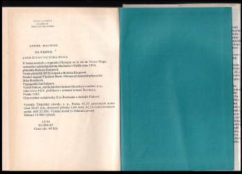 André Maurois: Olympio, aneb, Život Victora Huga