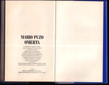 Mario Puzo: Omerta