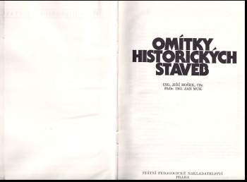 Jiří Hošek: Omítky historických staveb