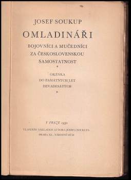 Josef Soukup: Omladináři
