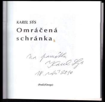 Karel Sýs: Omráčená schránka