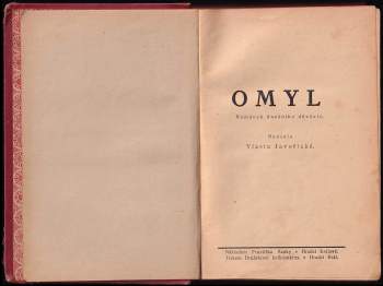 Vlasta Javořická: Omyl
