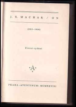 Josef Svatopluk Machar: On