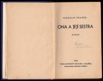 Miroslav Franěk: Ona a její sestra
