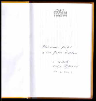 Valja Stýblová: Ondinino prokletí