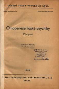 Ontogenese lidské psychiky