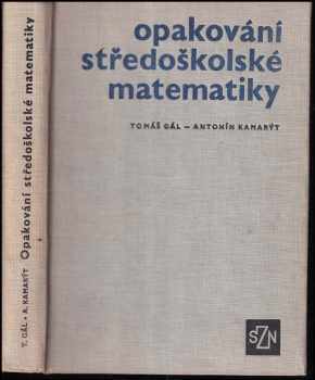 Tomáš Gál: Opakování středoškolské matematiky
