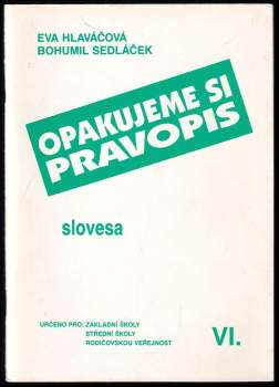 Bohumil Sedláček: Opakujeme si pravopis