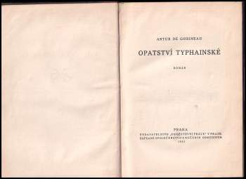 Arthur de Gobineau: Opatství typhainské