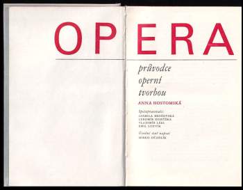 Anna Hostomská: Opera