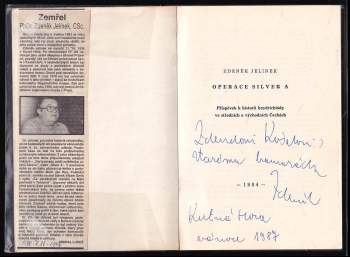 Zdeněk Jelínek: Operace Silver A
