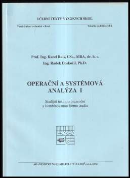 Operační a systémová analýza I