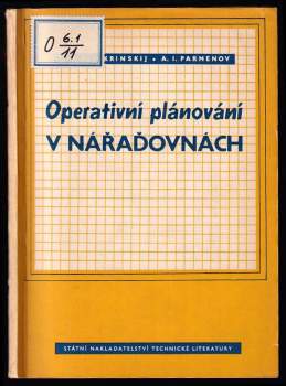 Operativní plánování v nářaďovnách