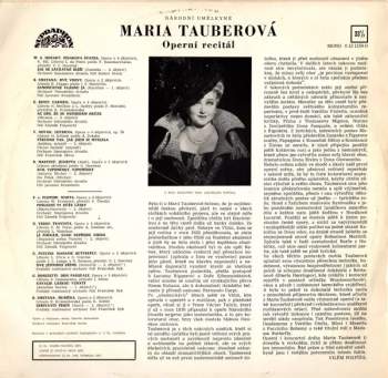 Maria Tauberová: Operní Recitál