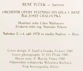 René Tuček: Operní Recitál