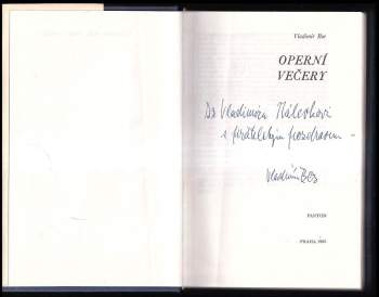 Vladimír Bor: Operní večery