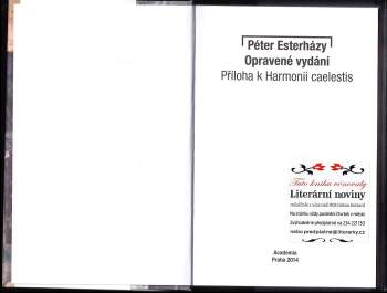 Péter Esterházy: Opravené vydání