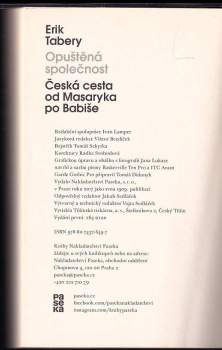 Erik Tabery: Opuštěná společnost