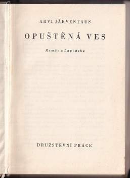 Arvi Järventaus: Opuštěná ves