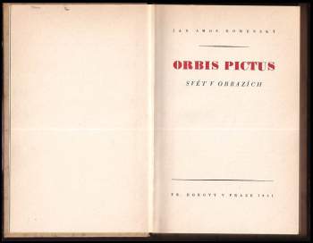 Jan Amos Komenský: Orbis pictus