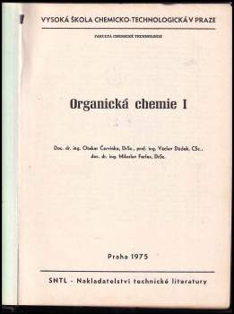 Otakar Červinka: Organická chemie I