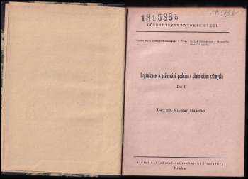 Miloslav Slunéčko: Organizace a plánování podniku v chemickém průmyslu