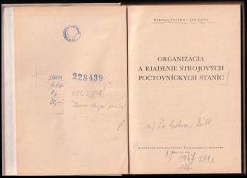 Nikolaj Ivaško: Organizácia a riadenie strojových počtovníckych staníc