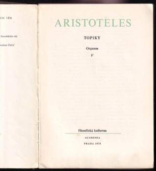 Aristotelés: Organon