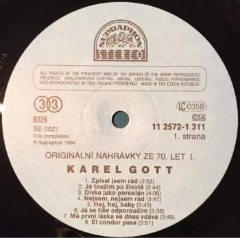 Karel Gott: Originální Nahrávky Ze 70. Let 1+2+3 (3xLP)