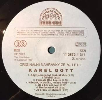 Karel Gott: Originální Nahrávky Ze 70. Let 1+2+3 (3xLP)