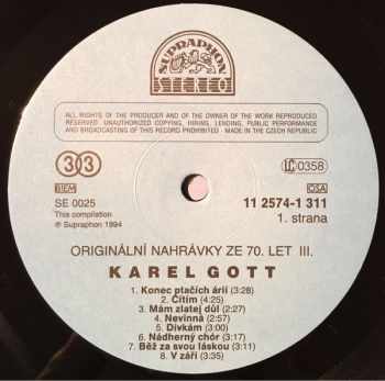 Karel Gott: Originální Nahrávky Ze 70. Let 3