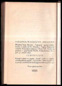 Virginia Woolf: Orlando