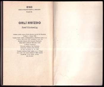 Josef Glückselig: Orlí hnízdo