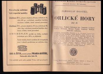 Jaroslav Dostál: Orlické hory