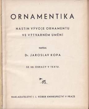 Jaroslav Kopa: Ornamentika